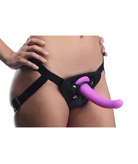 Navigator Silicone G-spot Dildo With Harness