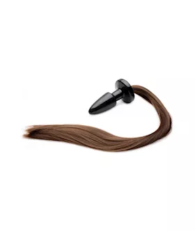 Brunette Pony Tail Anal Plug