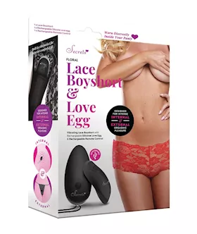 Vibrating Floral Rechargable Panties