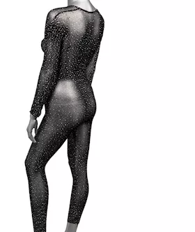 Radiance Plus Size Crotchless Full Body Suit