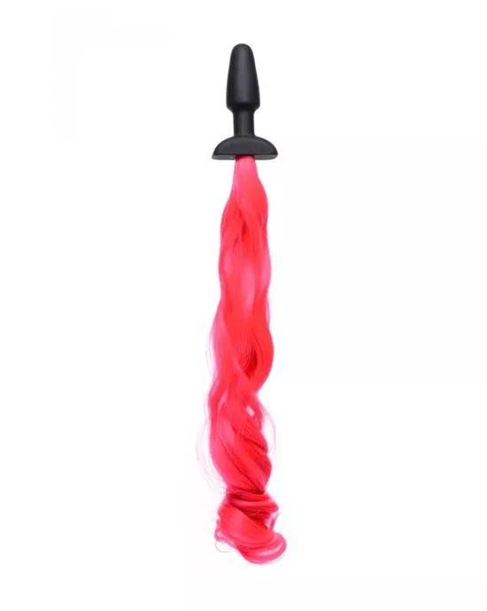Tailz Hot Pink Pony Tail Anal Plug