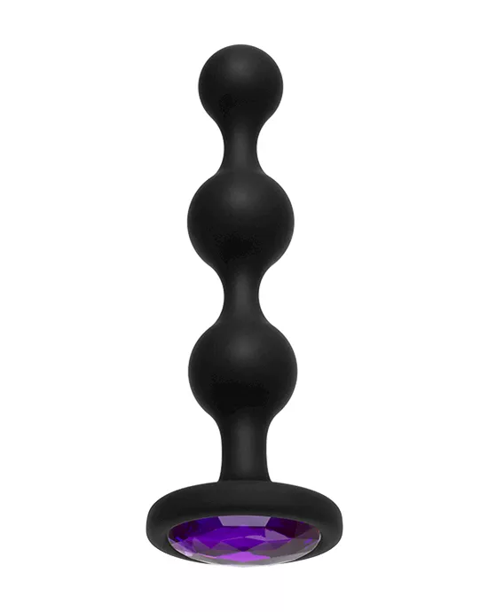 Booty Bling Jeweled Anal Bead Plug