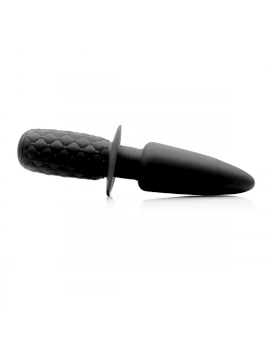 Ass Thumpers The Plug 10x Silicone Vibrating Thruster - 7.25 Inch