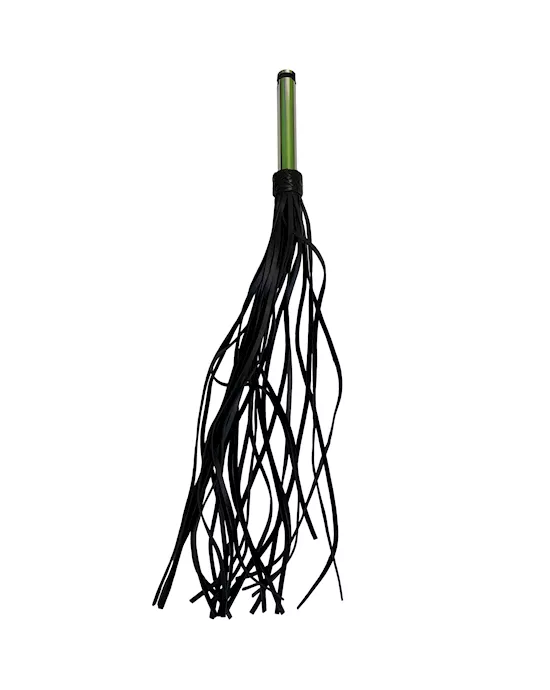 Glass Embellished Soft Leather Flogger