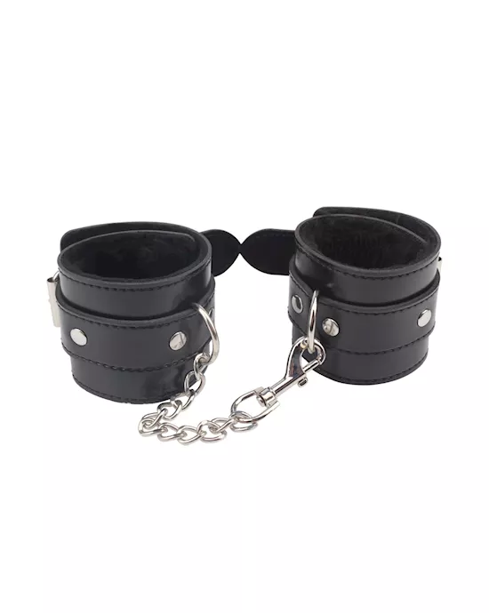 Obey Me Leather Handcuffs