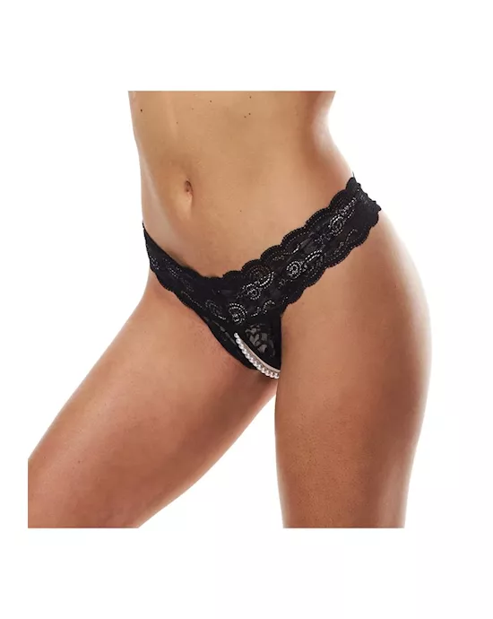 Secret Kisses Ace And Pearls Thong