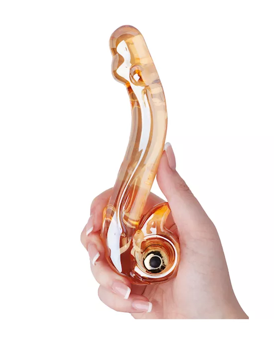 Lucent Nessa Vibrating Glass Massager - 7 Inch