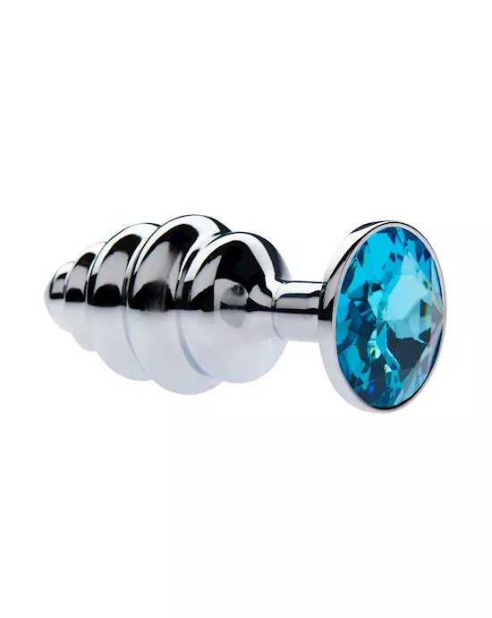 Kink Range Alloy Gemmed Butt Plug - 2.9 Inch