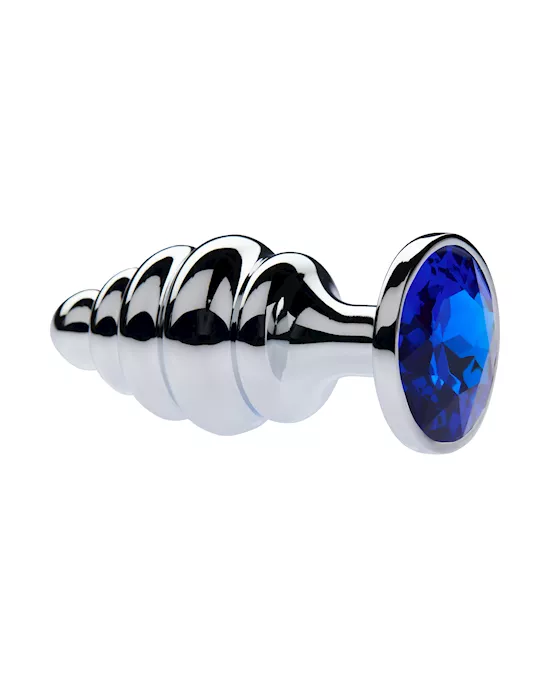 Kink Range Alloy Gemmed Butt Plug - 3.7 Inch