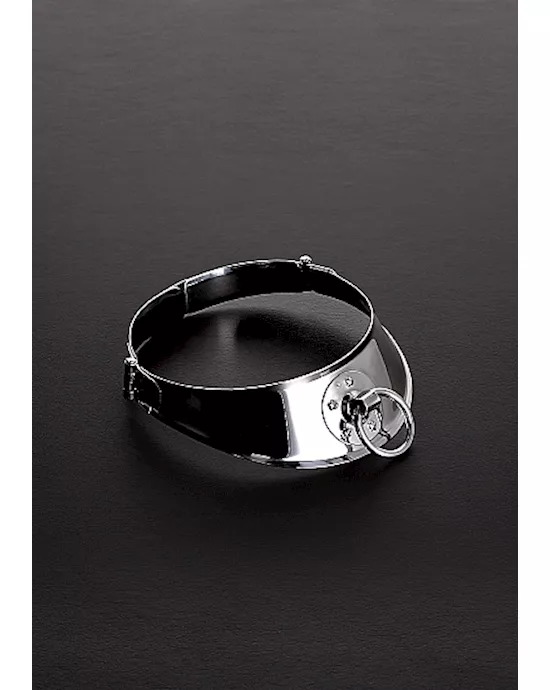 Locking Men's Collar With Ring 13.5 Inches