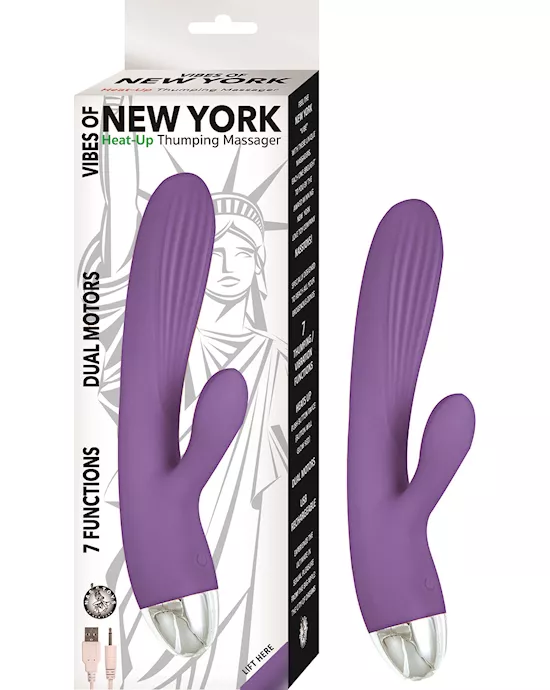 Nass Toys Vibes Of New York Heat Up Thumping Massager
