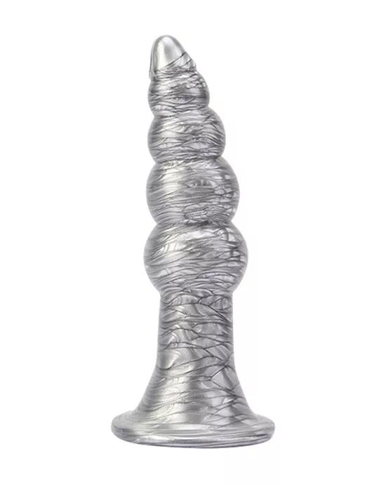 Beaded Metallic Butt Plug