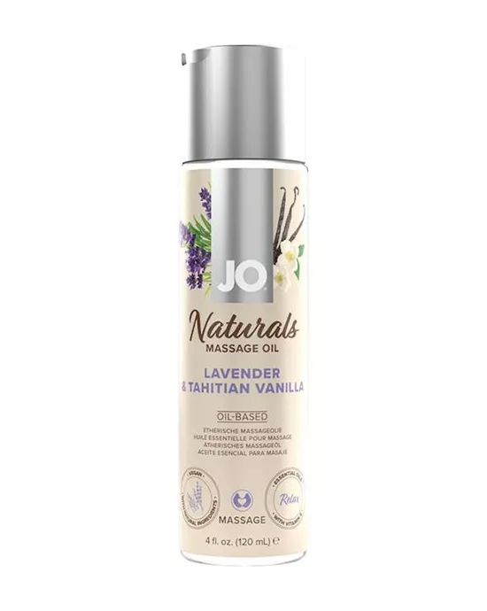 Jo Naturals - Lavender & Vanilla - Massage 4 Floz / 120 Ml