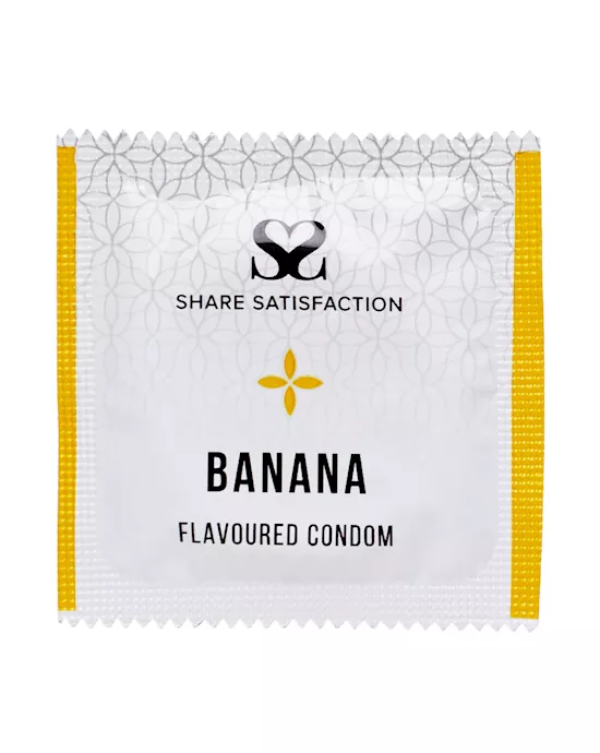 Share Satisfaction Banana Flavoured Condoms - 1000 Bulk Pack