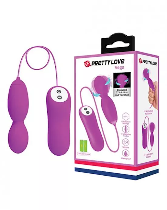 Pretty Love Vega Rotating Head Mini Wand