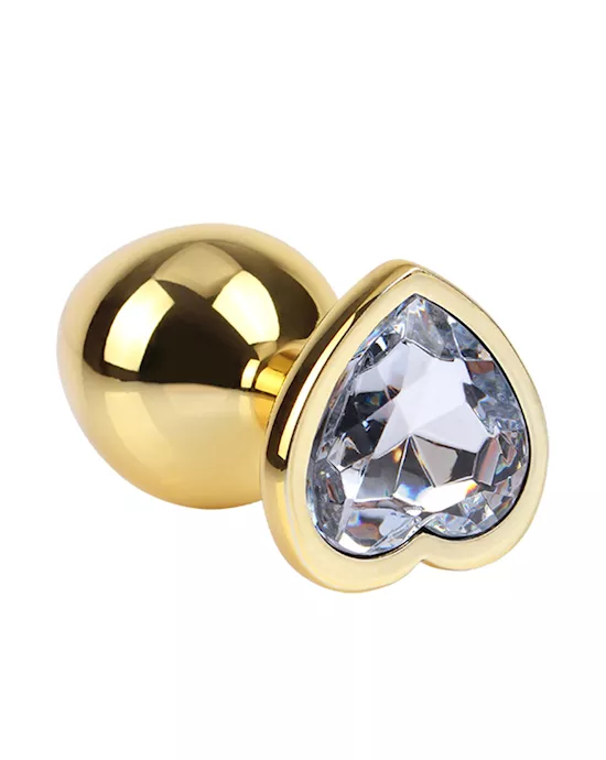 Clear Heart Gem Plug