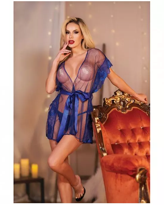 Allure Leah Lace & Mesh Open Side Cover Up