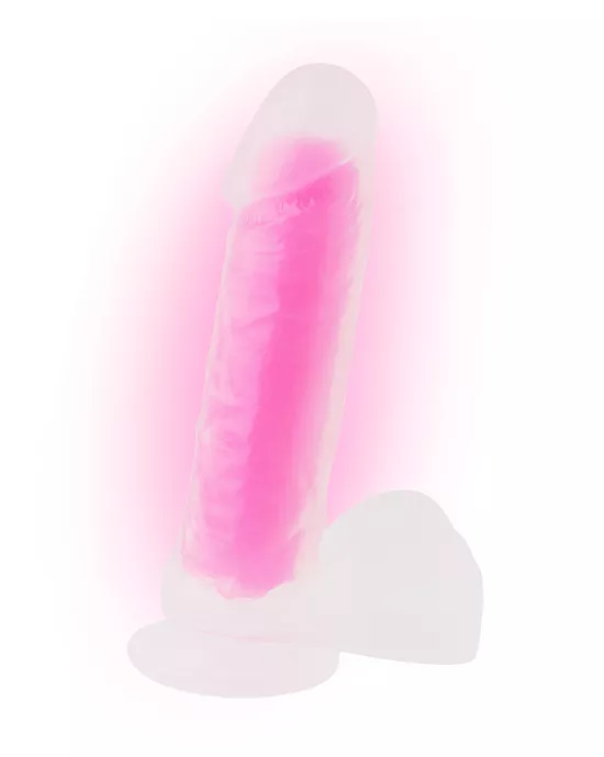Nood Colours Glow In The Dark Dildo With Balls