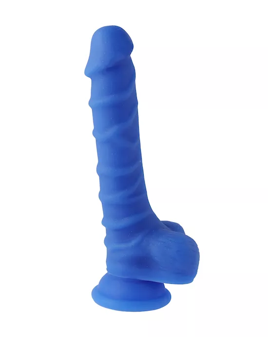 Nood Colours Glitter Dual Density Dildo With Balls