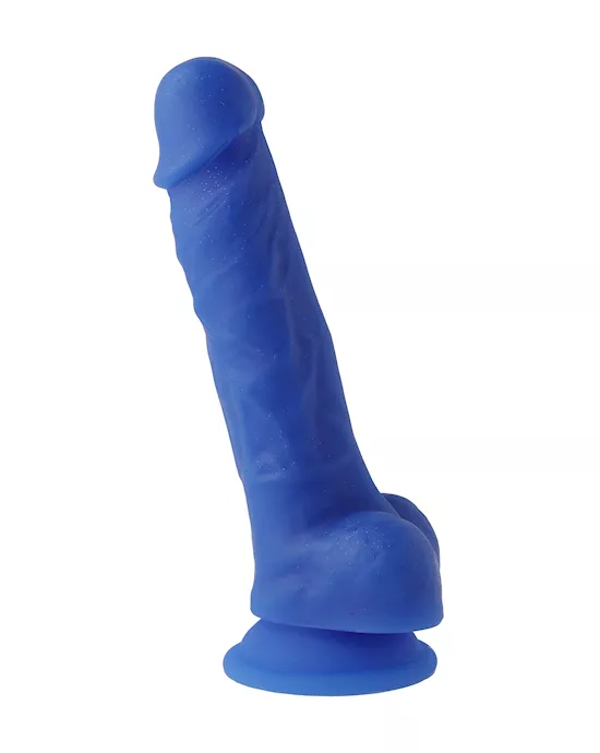 Nood Colours Realistic Glitter Dual Density Dildo With Balls