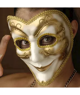 Venetian Style Mask with Smile