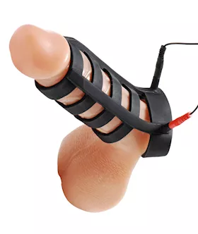 Power Cage Silicone EStim Cock and Ball Sheath