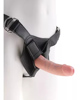 King Cock Strapon Harness With 6 Inch Cock