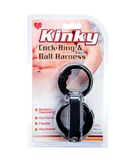 TLC Kinky Cock Ring  Ball Harness Neoprene