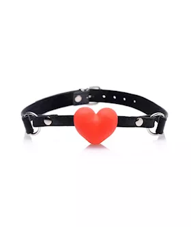 Heart Beat Silicone Heart Shaped Mouth Gag