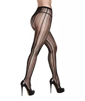 Symmetrical Jacquard Pantyhose