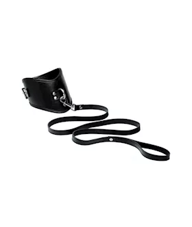 Leather Posture Collar With Leash