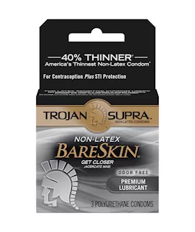 Trojan BareSkin Polyurethane Condoms 3 Pack