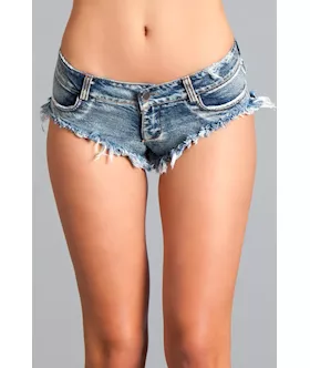 Sexy Cut Off Low Waist Denim Jeans Shorts