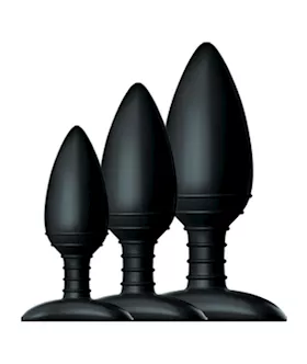 BUTT PLUG TRIO 3 Solid Silicone Butt Plugs