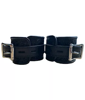 Leather Mesh Heavy Duty Cuffs