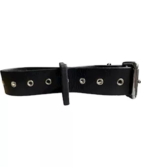 Bound X Adjustable Leather Strap Cuff
