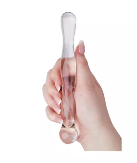 Lucent Rippled Glass Massager