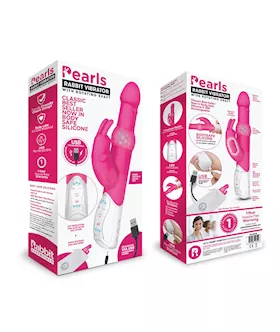 RR Rechargeable Pleasure Pearls Rabbit Hot Pink
