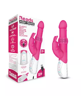 RR Rechargeable Pleasure Beads Rabbit Hot Pink