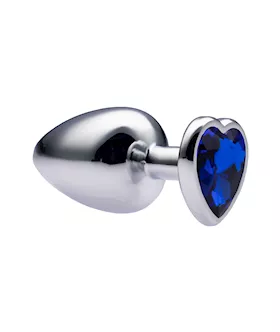 Kink Range Alloy Love Heart Gemmed Butt Plug  37 Inch