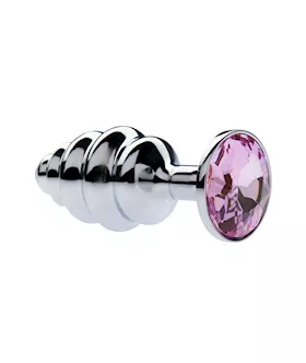 Kink Range Alloy Gemmed Butt Plug  29 Inch