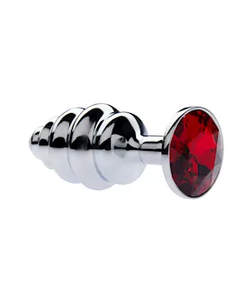 Kink Range Alloy Gemmed Butt Plug  29 Inch