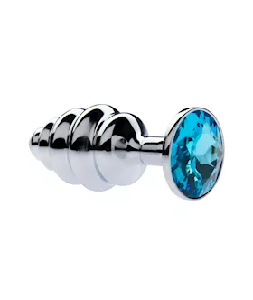 Kink Range Alloy Gemmed Butt Plug  29 Inch