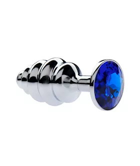 Kink Range Alloy Gemmed Butt Plug  29 Inch