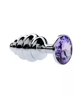 Kink Range Alloy Gemmed Butt Plug  29 Inch