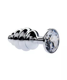 Kink Range Alloy Gemmed Butt Plug  29 Inch