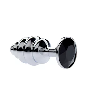 Kink Range Alloy Gemmed Butt Plug  29 Inch