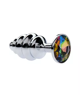 Kink Range Alloy Gemmed Butt Plug  29 Inch