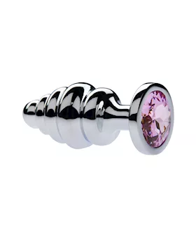 Kink Range Alloy Gemmed Butt Plug  32 Inch