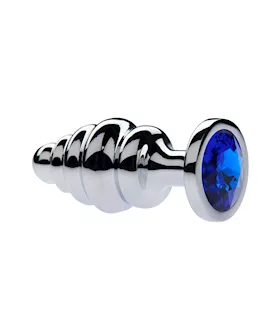 Kink Range Alloy Gemmed Butt Plug  32 Inch